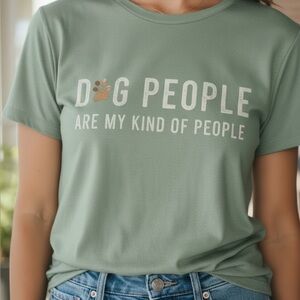Apt. 9 Dog People Are My Kind of People Graphic Tee Green S